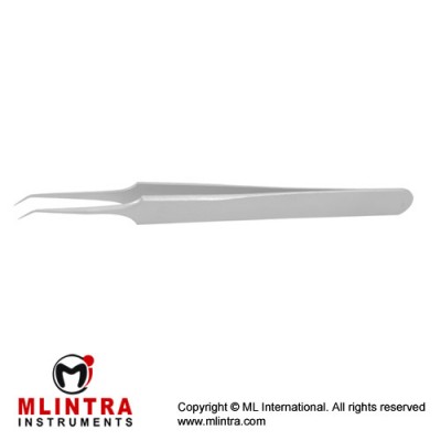 Jeweller Forceps Fig. 5/45° Stainless Steel, 10.5 cm - 4 1/4" 
